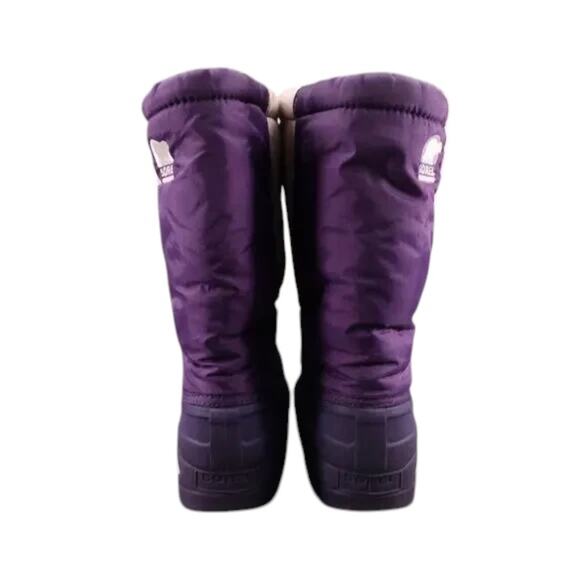 Sorel Shoes Kids 6 Boot Winter Snow Cub Purple Pull On Lined Warm Active Outdoor - Picture 8 of 15